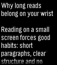 Article reader, dark theme