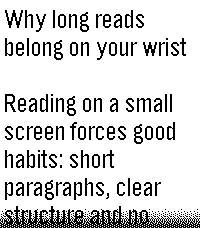 Article reader, light theme